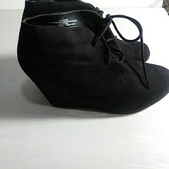 Mossimo Supply Co. Shoes - Mossimo black wedge boots size 7